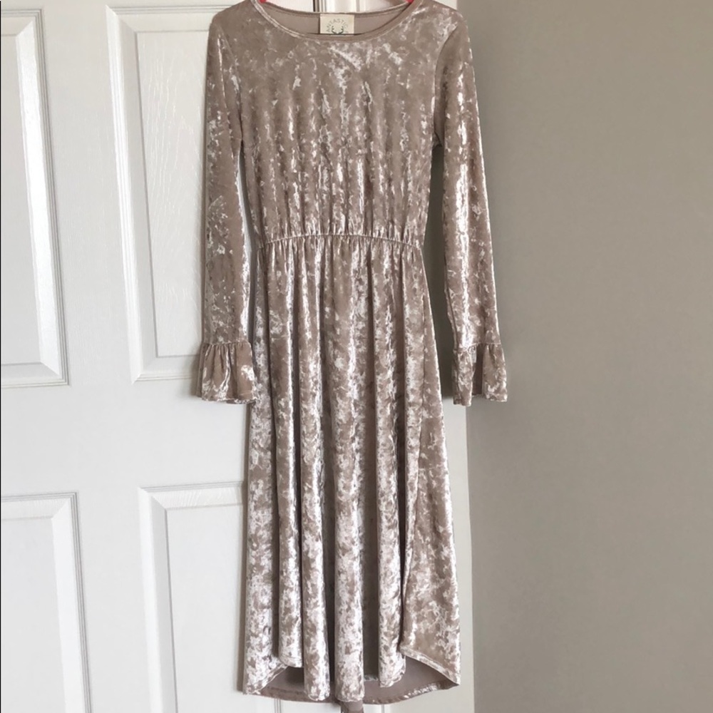 BEAUTIFUL VELOUR DRESS - Picture 4 of 4